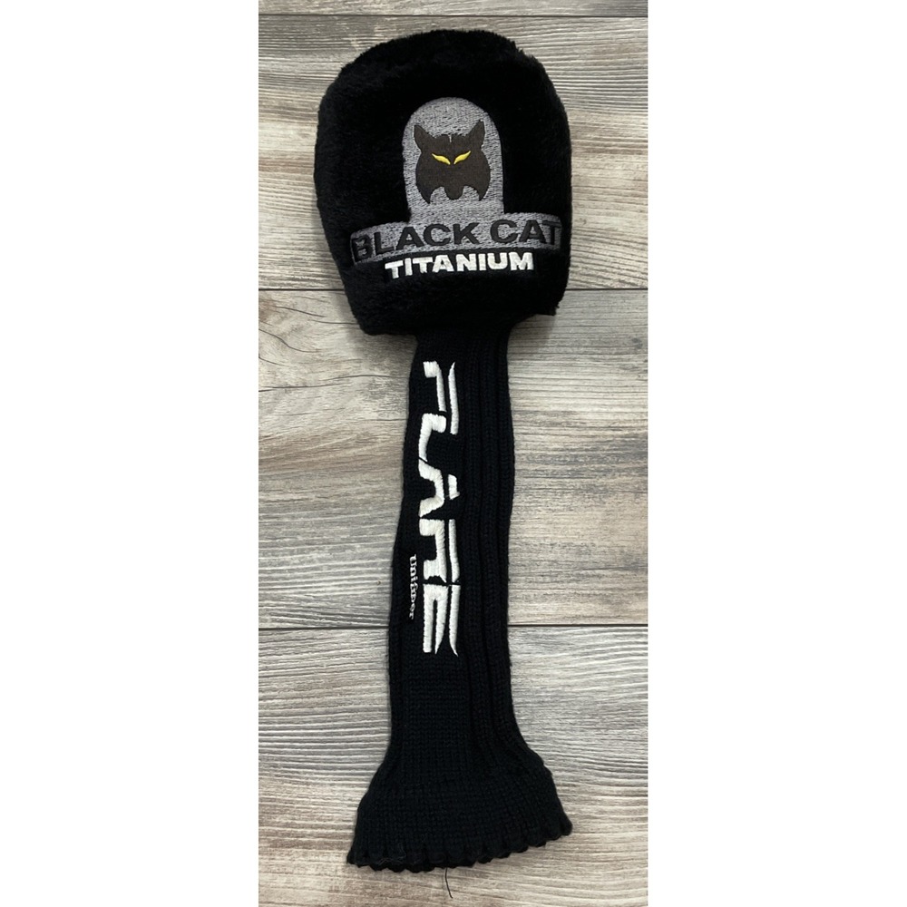 Vintage Lynx Black Cat Titanium Flare Plush (1) Golf Head Cover
